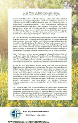 Obrázok produktu pre VERLAG: PRAXIS FÜR GANZHEITLICHE HEILKUNDE / OHLSEN Schmerzfrei durch Biokinematik