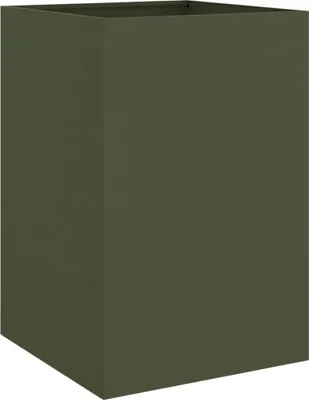Produktbild von Pflanzkübel Olivgrün 52x48x75 cm Stahl