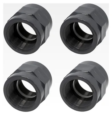 Produktbild von PVC Fittings Gewindemuffe 1 1/4" | Innengewinde x Innengewinde | Übergangsmuffe aus grauem PVC-U | PN16 für PVC Rohr, Schwimmbad, Poolverrohrung, Druckleitung, Rohrleitung, Pool & Teich