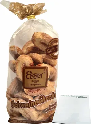 Produktbild von Esser Schweineöhrchen (250g Packung) + usy Block