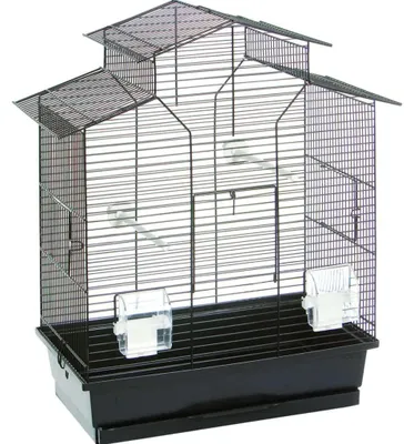 Obrázek produktu pro FLAMINGO Ptačí klec Numfor černá 52x30x61 cm