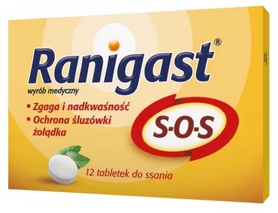 Produktbild von Ranigast SOS Sodbrennen Reflux 12 Lutschtabletten
