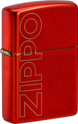 Produktbild von ZIPPO RED METALLIC LASERT LOGO 60005926 Feuerzeug