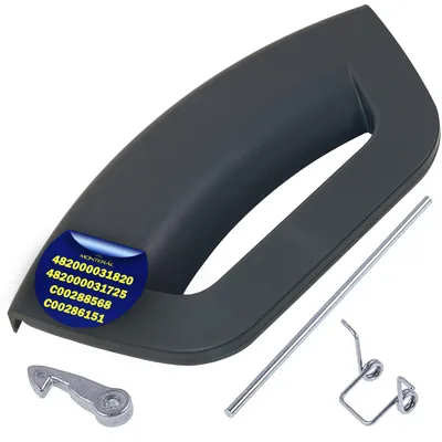 Waschmaschinen-Türgriff-Set, grau, für Hotpoint/Ariston/Indesit