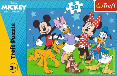 Produktbild von TREFL Puzzle Mickey Mouse a př átelé 30 dílků