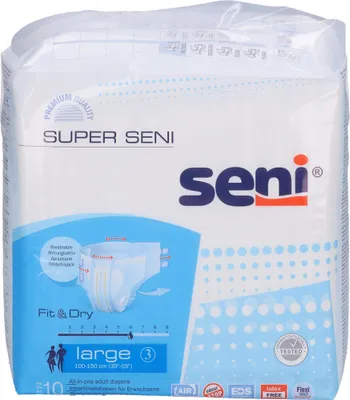 Produktbild von Seni Super Large Windelhosen für Erwachsene Gr.3, 30 St
