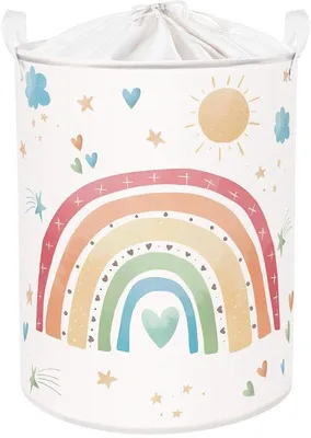 Produktbild von Wolkenfarbener Kinderwäschebehälter 40x50cm Opvouwbare Speicherbox