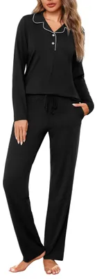 Produktbild von Lange Baumwoll-Pyjama-Set für Damen