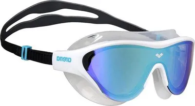 Produktbild von Famanu Schwimmbrille mit Spiegelgläsern - Blau Weiß