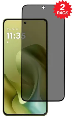Immagine prodotto di 2 protezioni in vetro temperato per lo schermo del Motorola Moto G87 5G, con protezione della privacy e durezza 9H