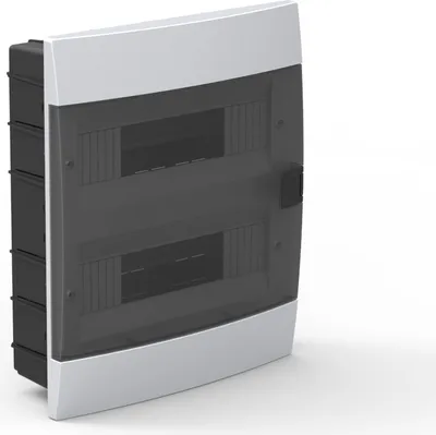 A product shot of an electrical distribution box.
