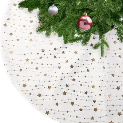 Productafbeelding van Kerstboomrok kerstboomdeken - Rond - Pluche - 122 cm - Roze