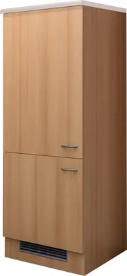 Produktbild von Flex Well Kühlumbauschrank für 88er Einbaukühlschrank Nano BxTxH 60 x 60 x 161 cm buche matt zerlegt Anschlag reversibel