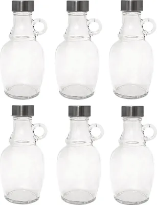 Produktbild von 6 x 0,5L Flasche mit Schraubverschlüss Weinballon Glasballon Weinflasche Gallone