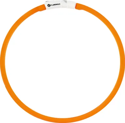 Zdjęcie produktu dla Obroża led dla psa Flamingo Nera pomarańczowa 16 mm