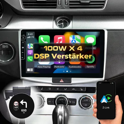 Produktbild von 10,1 Zoll Android Autoradio Navi für VW Passat B7 CC Wireless Carplay Android Auto Head-up Display DAB+