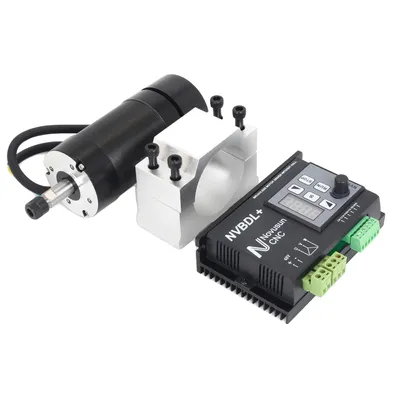 Obrázek produktu pro Stejnosměrný bezkartáčový vřetenový motor chlazený vzduchem, výkon 400 W, napětí vřetena 48 V, regulace otáček PWM