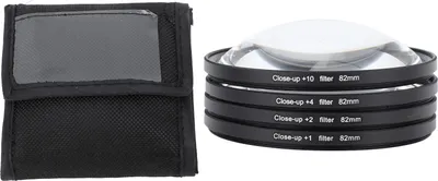 Produktbild von Nahaufnahme Filter Kit 4 in 1 +1 +2 +4 +10 Makroobjektiv optisches Glas mit Speicherbeutelkamera für digitales Foto 82mm