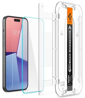 Produktbild von Spigen AGL06903, Apple, iPhone 15, Transparent, 2 Stück(e)