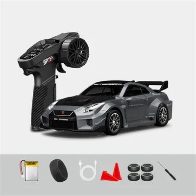 Produktbild von Hstar D43-02 RC Drift Auto 1:43, 2,4G 4WD, Gyro, proportional, Metall Karosserie, LED Licht, Mini Racing Car RTR, High Speed, Typ: Dunkelgrau 02Q6