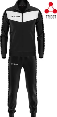 Produktbild von Givova Visa Trainingsanzug Schwarz S Herren Schwarz S