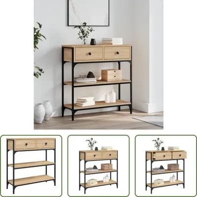 Produktbild von The Living Store Konsolentisch Sonoma-Eiche 72,5x25x75 cm Holzwerkstoff