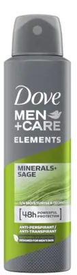 Zdjęcie produktu dla Dove Men+Care Elements Minerals, Mczyni, Antyperspirant, Dezodorant w spreju, 150 ml, 48 h, Uniwersalne