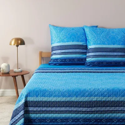 Produktbild von Bassetti Baumwolle-Tagesdecke MASER Farbe B2 INDIGO Größe 180x255