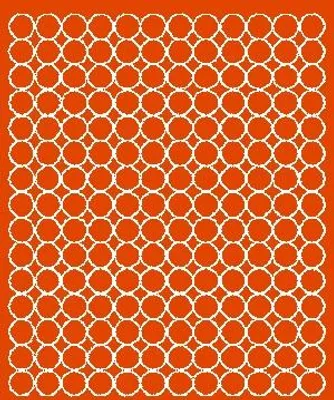 Obrázok produktu pre Kruhové nálepky, priemer 1,5 cm, bodky, 180 kusov, oranžová matná
