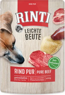 Image de Rinti 400 g x 10 Proies légères Bœuf pur PB