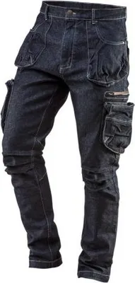 Obrázok produktu pre Neo Tools Jeans pánske pracovné nohavice s 5 vreckami - bezpečnostné nohavice - veľkosť S