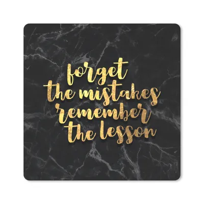 Produktbild von MuchoWow® Mauspad Mousepad Zitat - Leben - Gold - Marmor 20x20 cm - Mousepads - Maus Mat - Pad - Mausunterlage - Desk Mat - Bureauartikeln