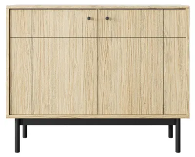 Produktbild von Selsey JAPANDIES - Sideboard 3-türig Eichenholzoptik 104 cm