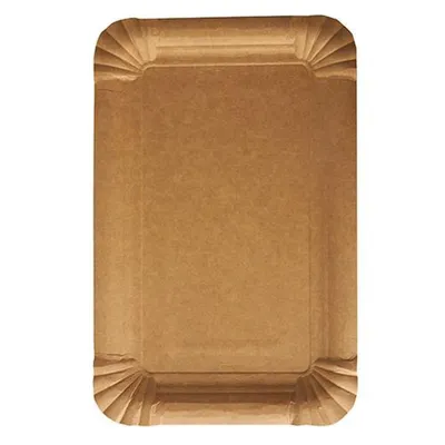 Produktbild von 1000 Teller, Pappe pure eckig 13 cm x 20 cm braun