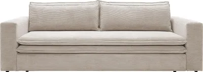 Produktbild von Vente-unique TILIA, Sofabett, Wohnzimmer, Cremefarben, 3 Sitz(e), Cremefarben, Polyester