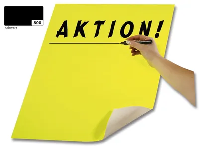 Image de Tableau d'affichage Folia - 48 x 68 cm, noir