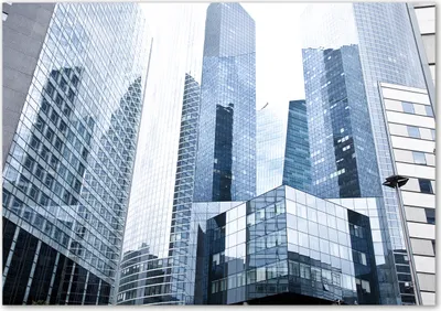 Produktbild von Tulup® Glas-Bild - 100 x 70 - Wandbild aus Glas - Wandkunst - Wandbild hinter gehärtetem Sicherheitsglas - Sehenswürdigkeiten & Architektur - Wolkenkratzer - Blau