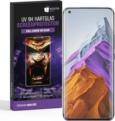 Produktbild von 1x 9H Panzerglas für Xiaomi Mi 11 FULL CURVED UV-Liquid Displayschutz Panzerfolie Schutzglas Displayglas Tempered Glasfolie Schutzfolie Sicherheitsglas Hartglas Echtglas