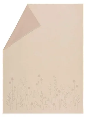 Produktbild von Decke Pflanzen 140 x 200 cm - Rohweiß - GOTS - von David Fussenegger