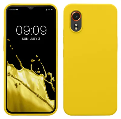 Produktbild von kwmobile Handyhülle für Samsung Galaxy Xcover7 Hülle - Case Silikon - Kabelloses Laden - Schutzhülle Cover in Strahlend Gelb