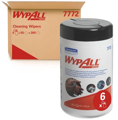 Produktbild von Nachfüllpack für WypAll Reinigungstücher, 6 Dosen mit 50 Stück