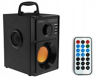 Produktbild von Media-Tech Boombox BT 15 W Bluetooth Mp3/Fm Usb/Sd Aux Holzgehäuse+Fernbedienung