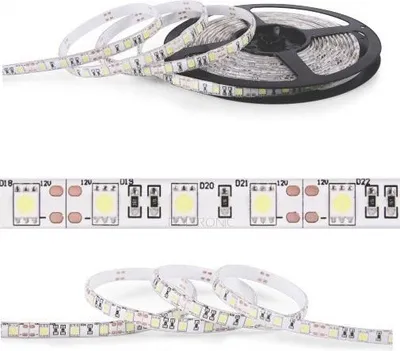 Obrázek produktu pro NEXTEC LED pásek 12V SMD 5050 - 300 LED IP63 RGB bílý substrát role 5m 10mm