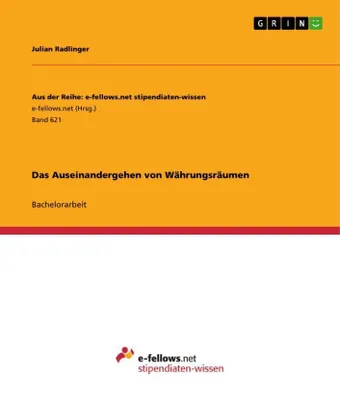 Produktbild von Das Auseinandergehen von Währungsräumen