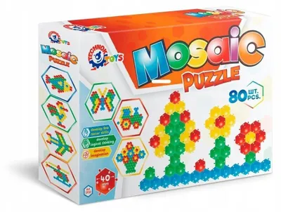 Zdjęcie produktu dla Mozaika edukacyjna 80 elementów Technok