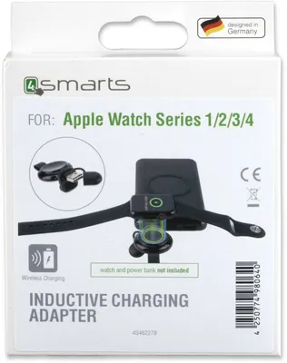 Obrázok produktu pre 4smarts Indukčný nabíjací adaptér pre Apple Watch Series 1/2/3/4 čierny Indukčné nabíjanie