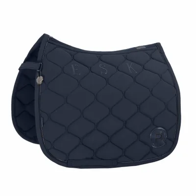 Produktbild von Eskadron Dressurschabracke Softshell Emblem Platinum 2024 Schabracke Dressur Atlantic Blue DL