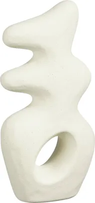 Produktbild von Mica Deko Skulptur Parma Keramik 13,5 x 6,5 x 28 cm white