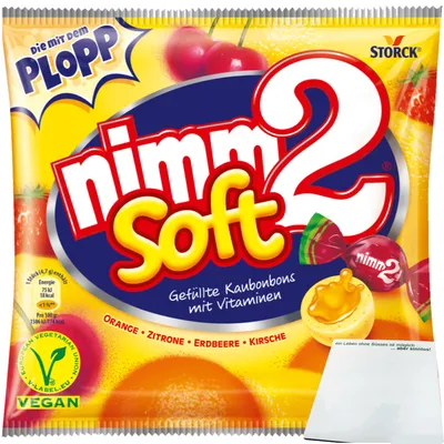 Produktbild von Storck Nimm 2 Soft soft Kau-Bonbon (116g Beutel) + usy Block