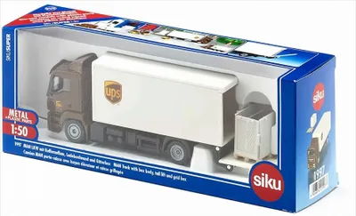 Produktbild von Siku MAN mit Kofferaufbau und Ladebordwand 1:50